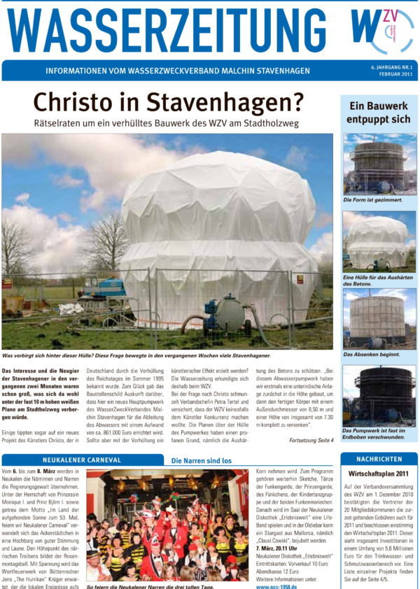 Wasserzeitung 01/2011 » WasserZweckVerband­ Malchin Stavenhagen